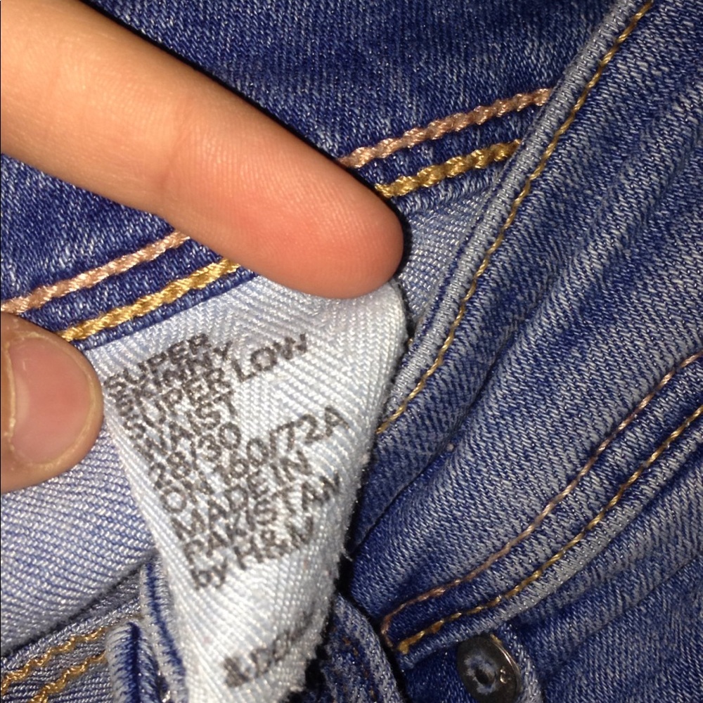 H&M super skinny, super low waist denim jeans!